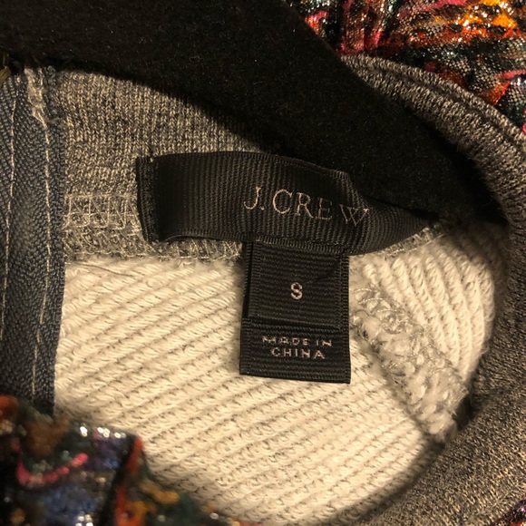 J Crew metallic trimmed sweatshirt - Picture 5 of 14